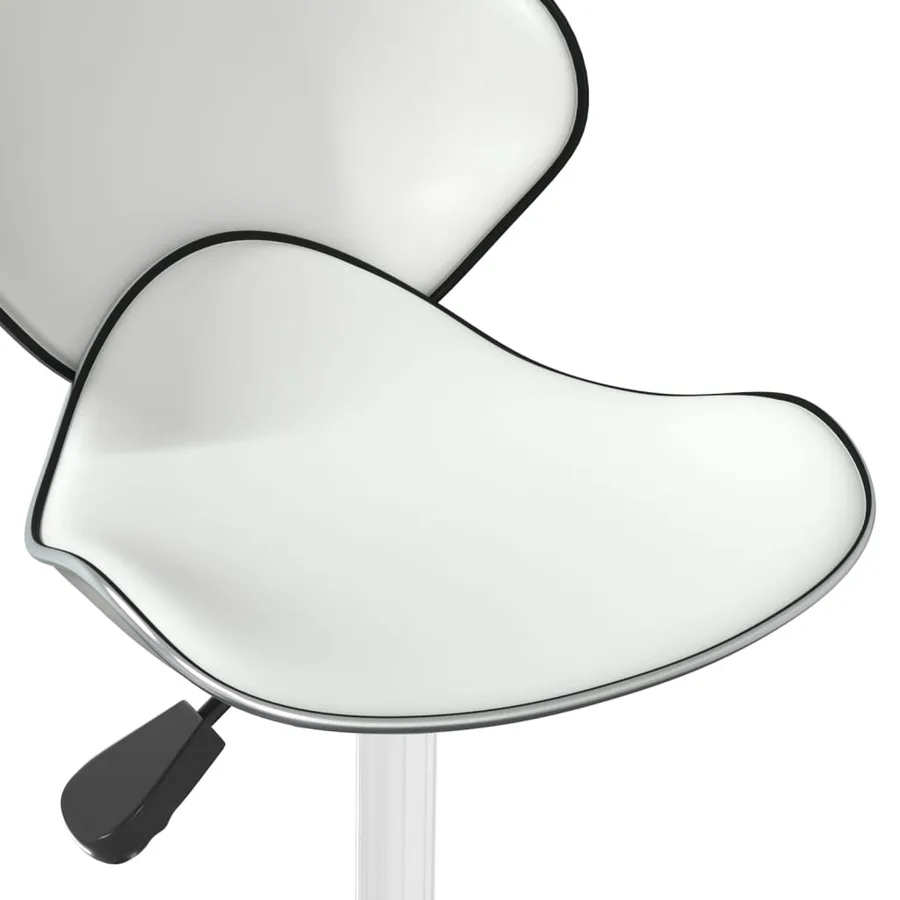 Chaise de salle à manger Blanc Similicuir - 5