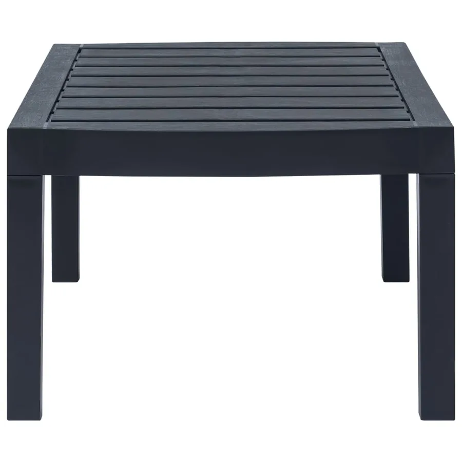 Salon de jardin 3 pcs Plastique Anthracite - 10
