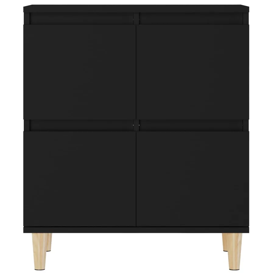 Buffet Noir 60x35x70 cm Bois d'ingénierie - 6