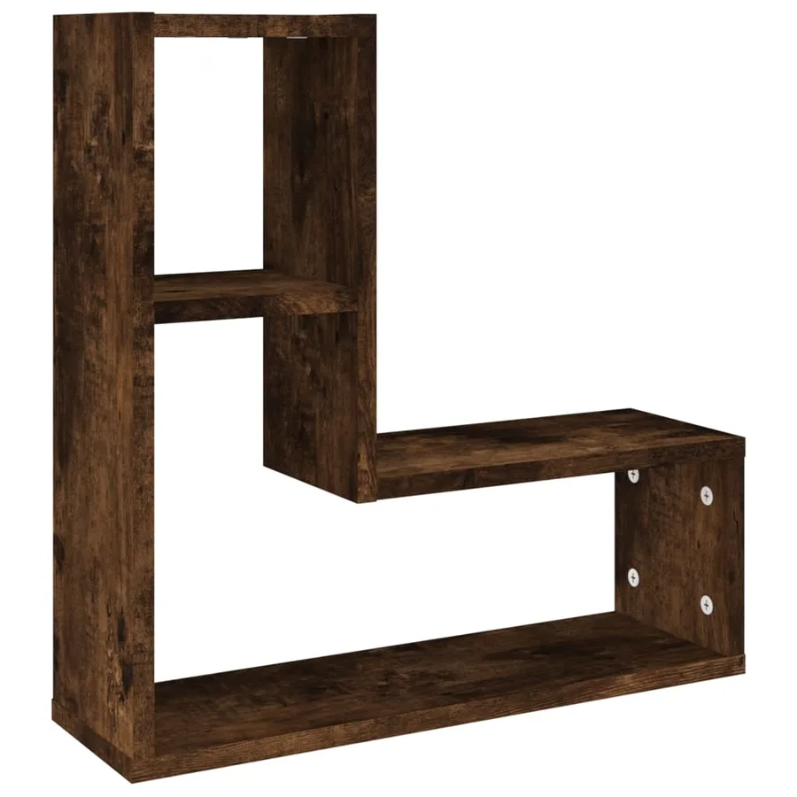 Étagères murales 2 pcs Chêne fumé 50x15x50 cm Bois d'ingénierie - 4