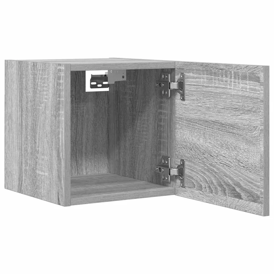 Meuble TV mural Sonoma gris 30,5x30x30 cm - 8