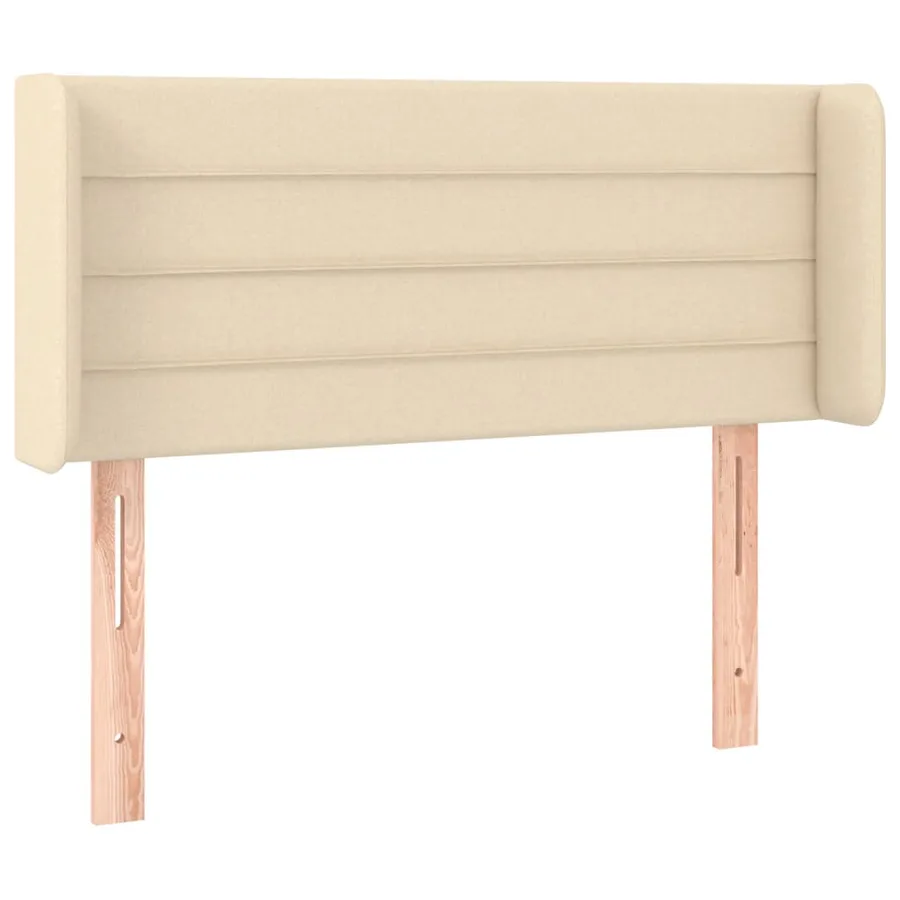 Tête de lit à LED Crème 103x16x78/88 cm Tissu - 3