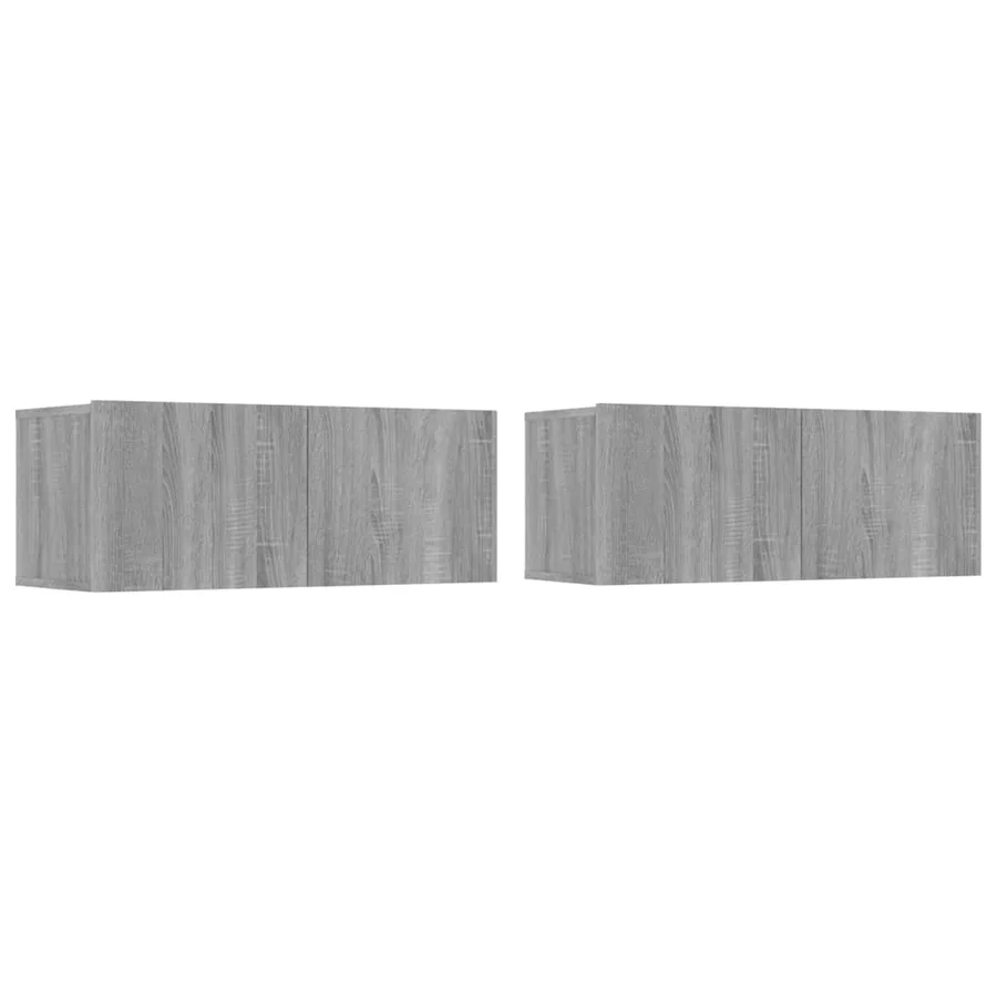 Ensemble de meubles TV 4 pcs Sonoma gris Bois d'ingénierie - 5