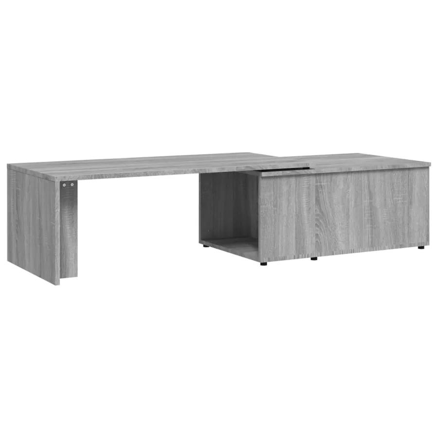 Table basse Sonoma gris 150x50x35 cm Bois d'ingénierie - 2