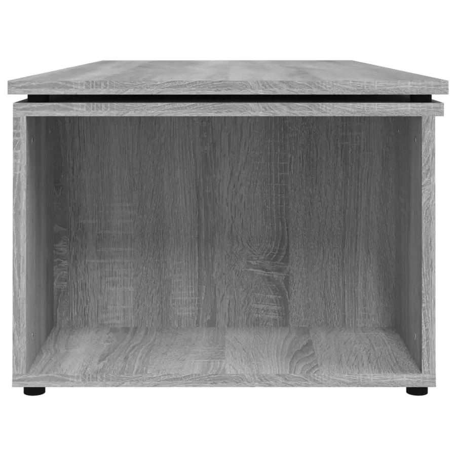 Table basse Sonoma gris 150x50x35 cm Bois d'ingénierie - 9
