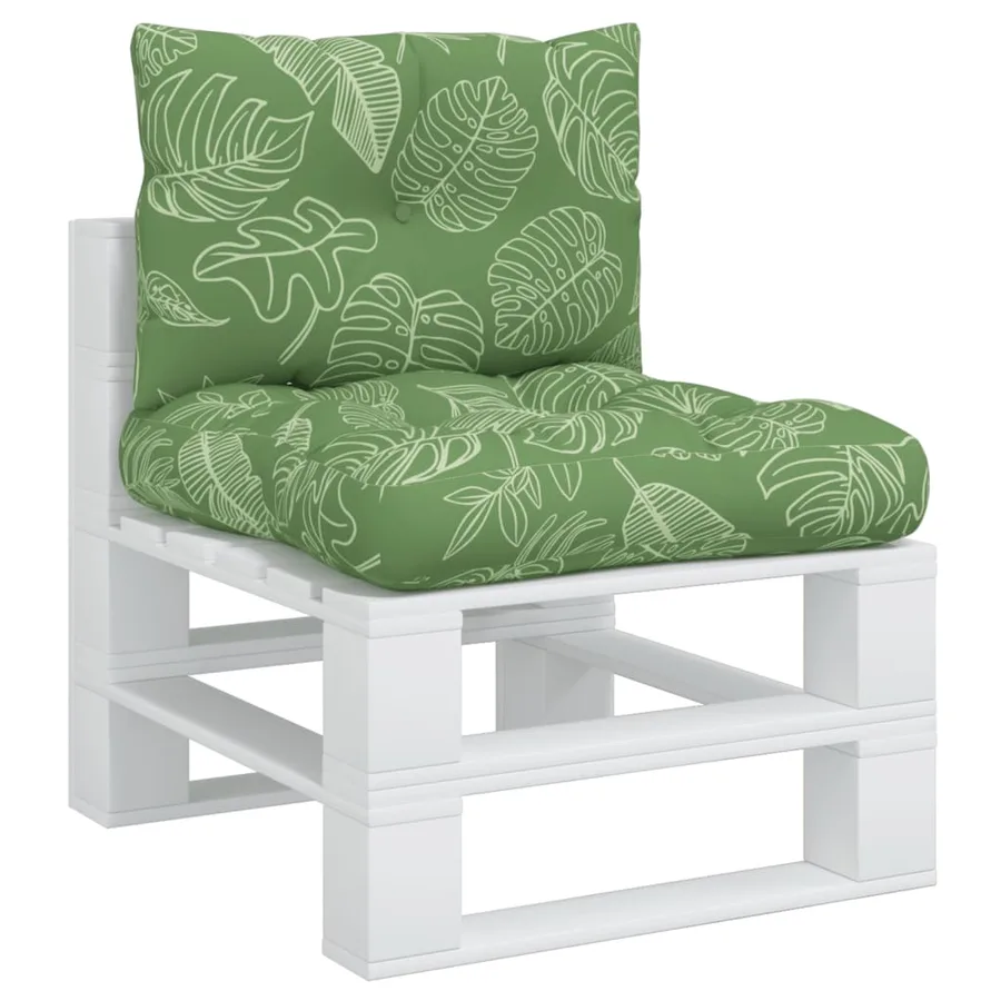 Coussins de palette lot de 2 motif de feuilles tissu Oxford - 3