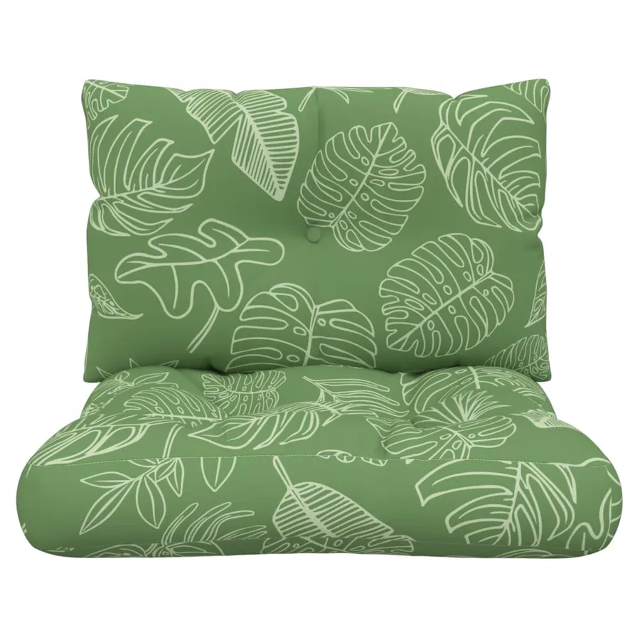 Coussins de palette lot de 2 motif de feuilles tissu Oxford - 4