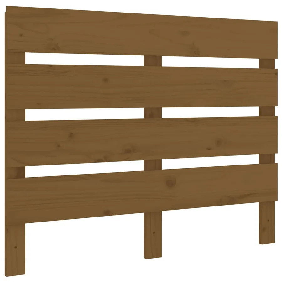 Tête de lit Marron miel 100x3x80 cm Bois massif de pin - 2
