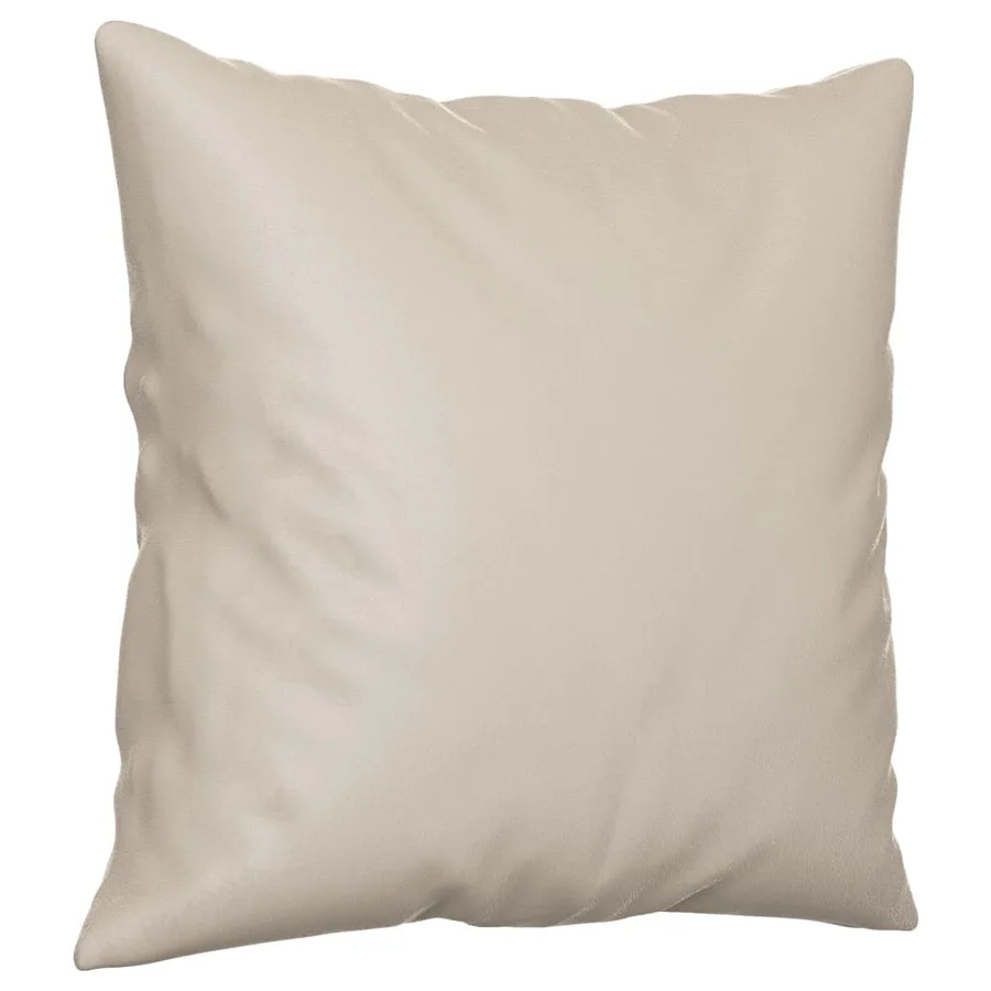 Coussins décoratifs lot de 2 Crème 40x40 cm Tissu microfibre - 3