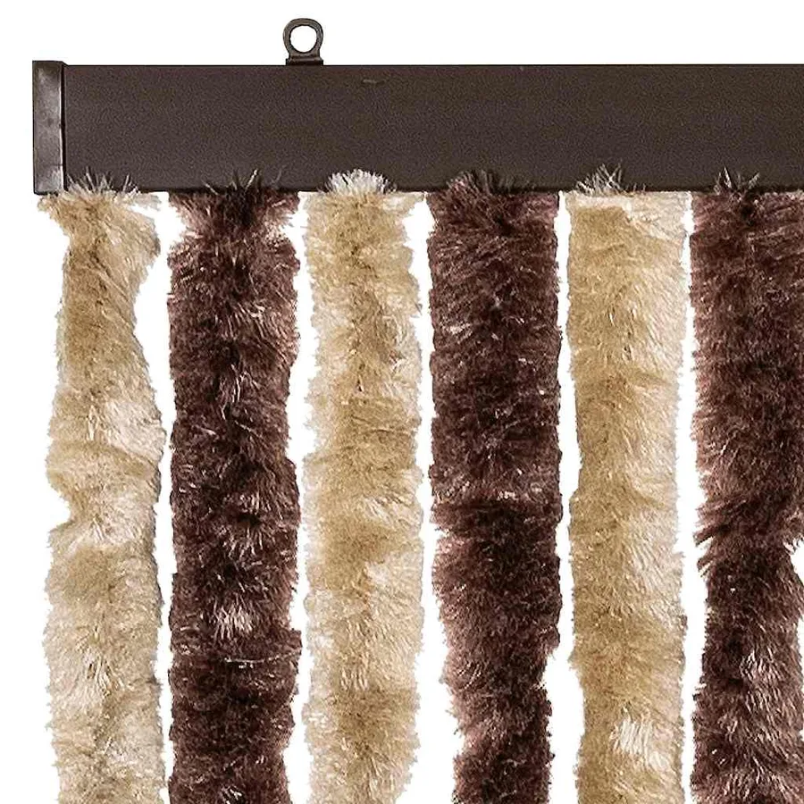 Moustiquaire Beige et marron clair 56x200 cm Chenille - 4
