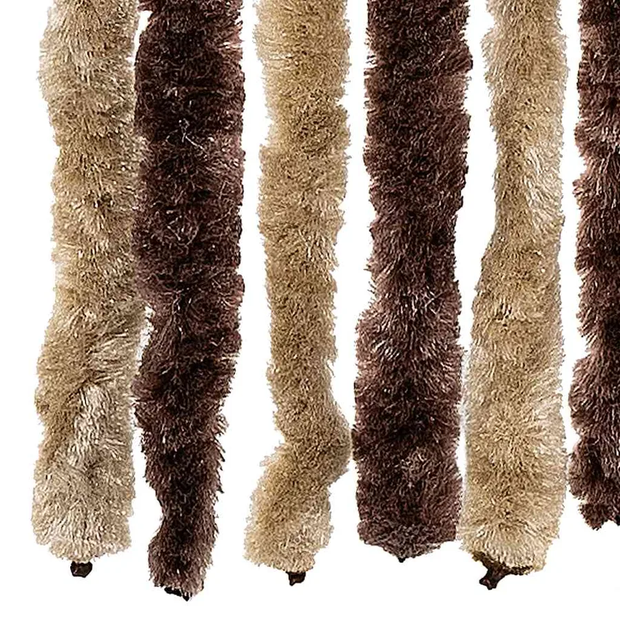 Moustiquaire Beige et marron clair 56x200 cm Chenille - 5