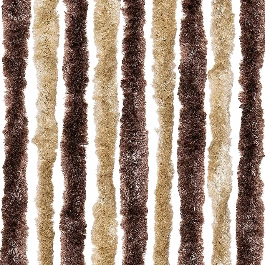 Moustiquaire Beige et marron clair 56x200 cm Chenille - 6