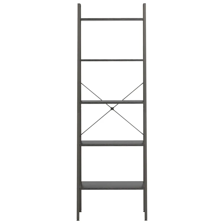 Étagère sur pied 5 niveaux Noir 56x35x174 cm - 3