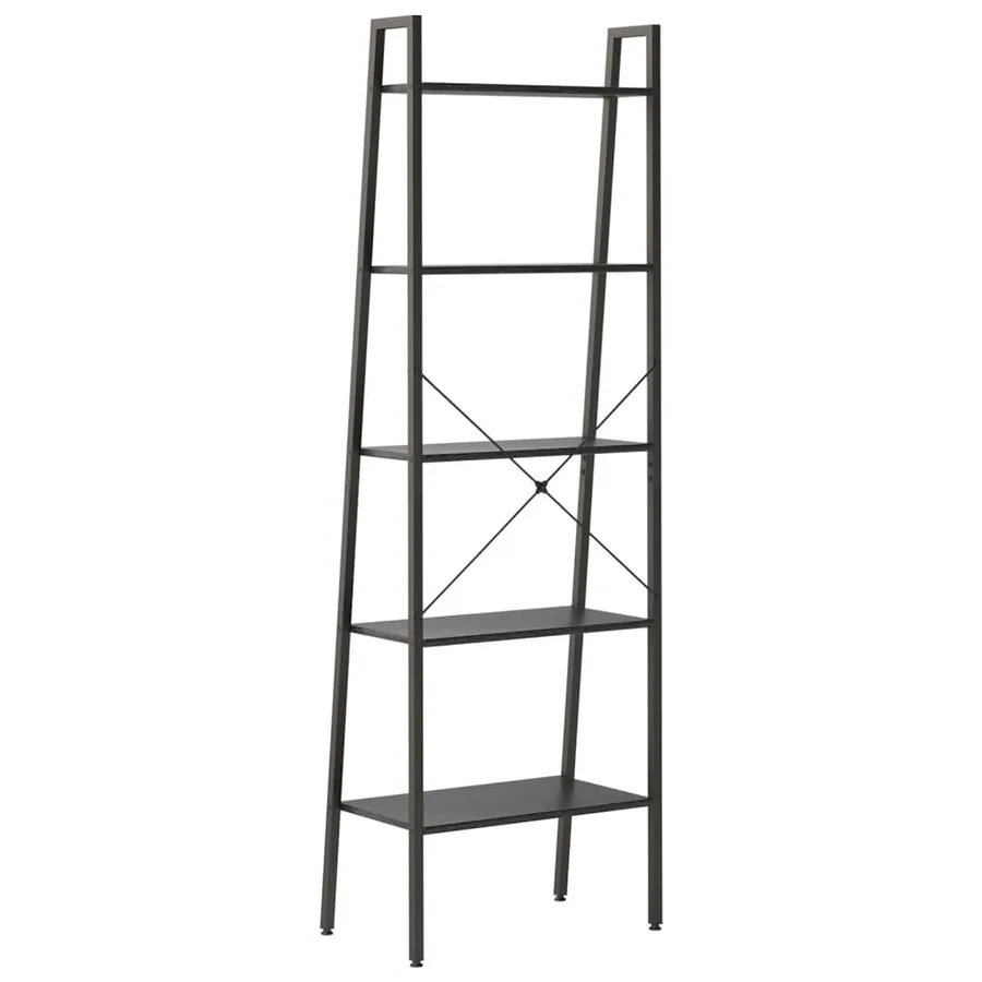 Étagère sur pied 5 niveaux Noir 56x35x174 cm - 5