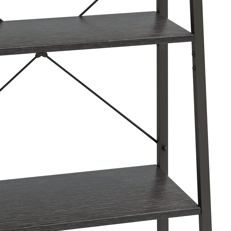 Étagère sur pied 5 niveaux Noir 56x35x174 cm - 6