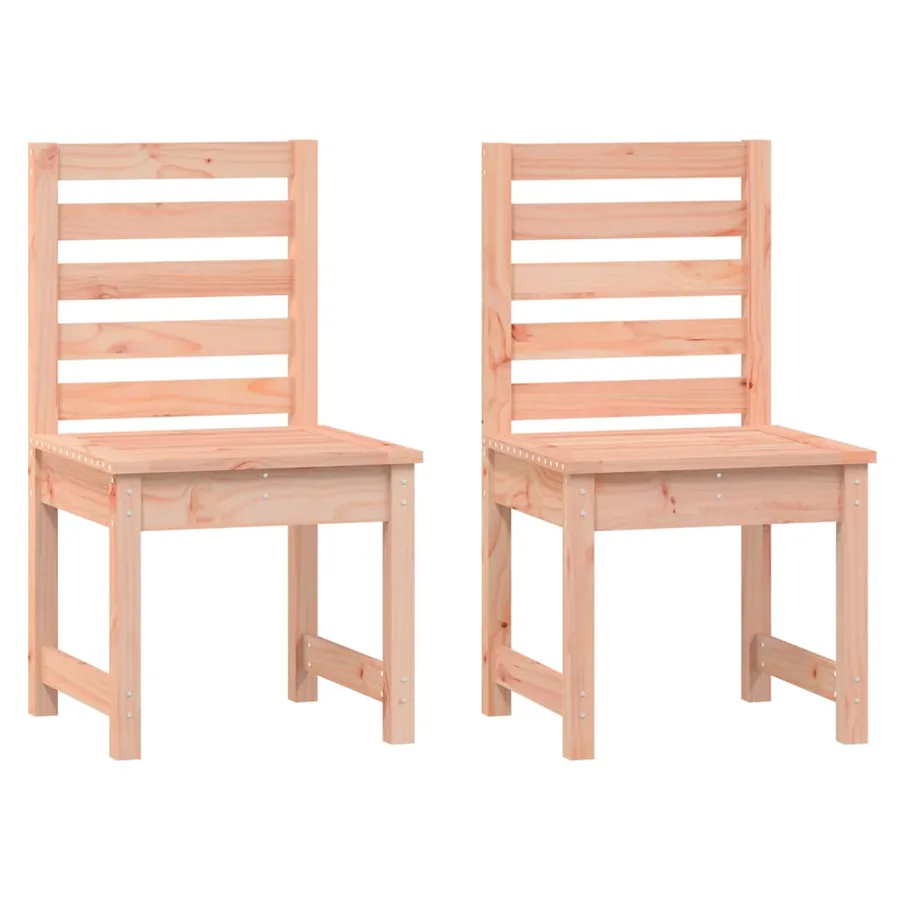 Chaises de jardin lot de 2 50x48x91,5 cm bois massif de douglas - 2