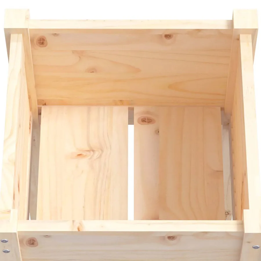 Jardinières d'extérieur 2 pcs 40x40x70 cm bois de pin massif - 6