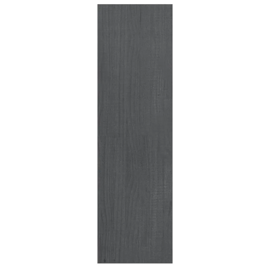 Bibliothèque/Séparateur de pièce Gris 40x30x103,5 cm Pin massif - 6