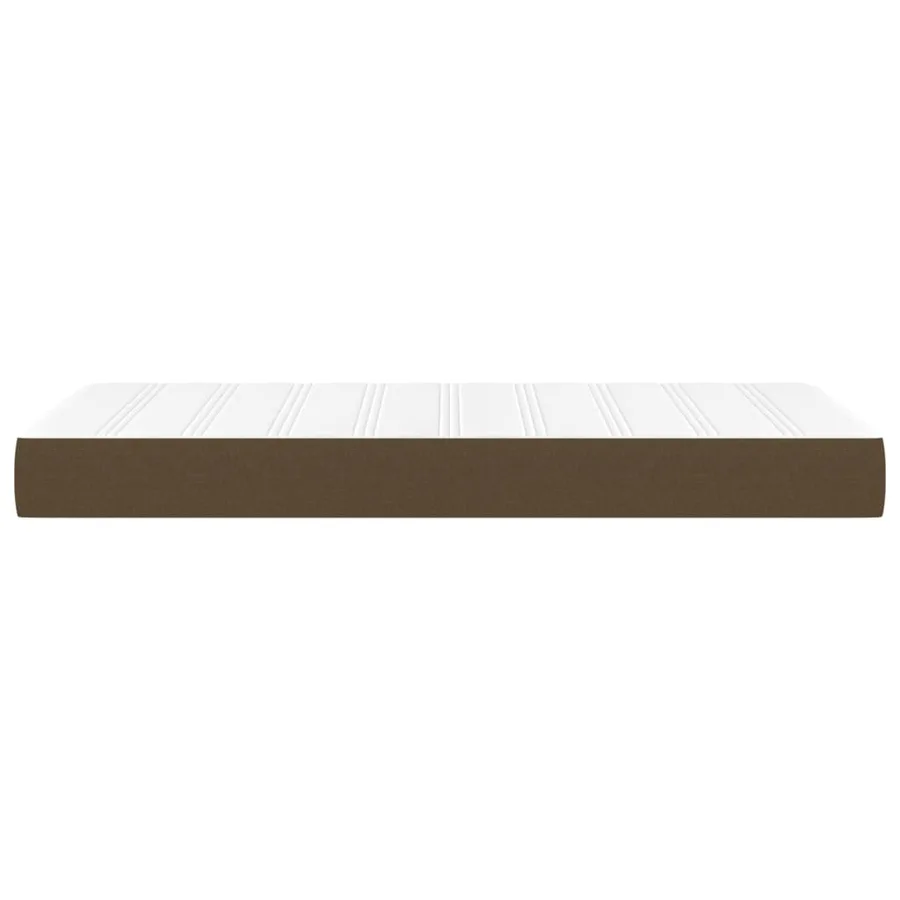Matelas de lit à ressorts ensachés fermeté moyenne Marron foncé 80x200x20 cm - 4