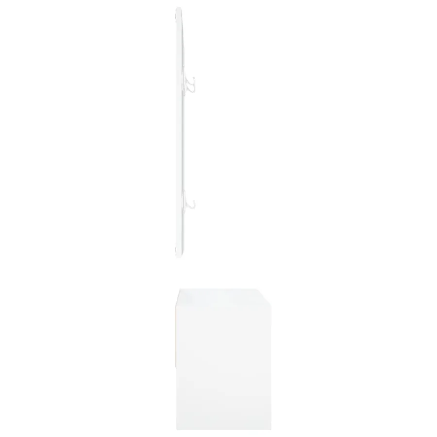 Ensemble de meubles de couloir Blanc Bois d'ingénierie - 7