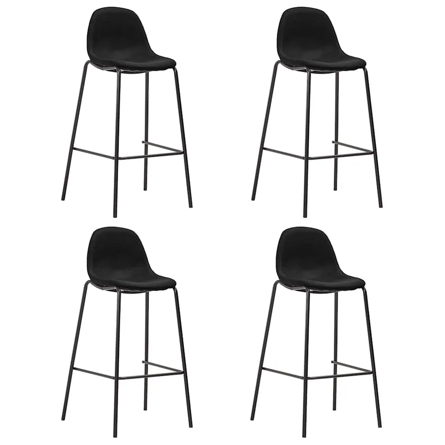 Ensemble de bar 5 pcs Tissu Noir - 6