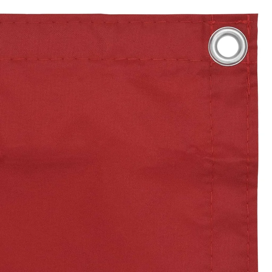 Écran de balcon Rouge 75x500 cm Tissu Oxford - 3