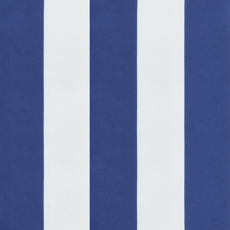 Coussins de banc de jardin lot de 2 rayures bleues et blanches - 7