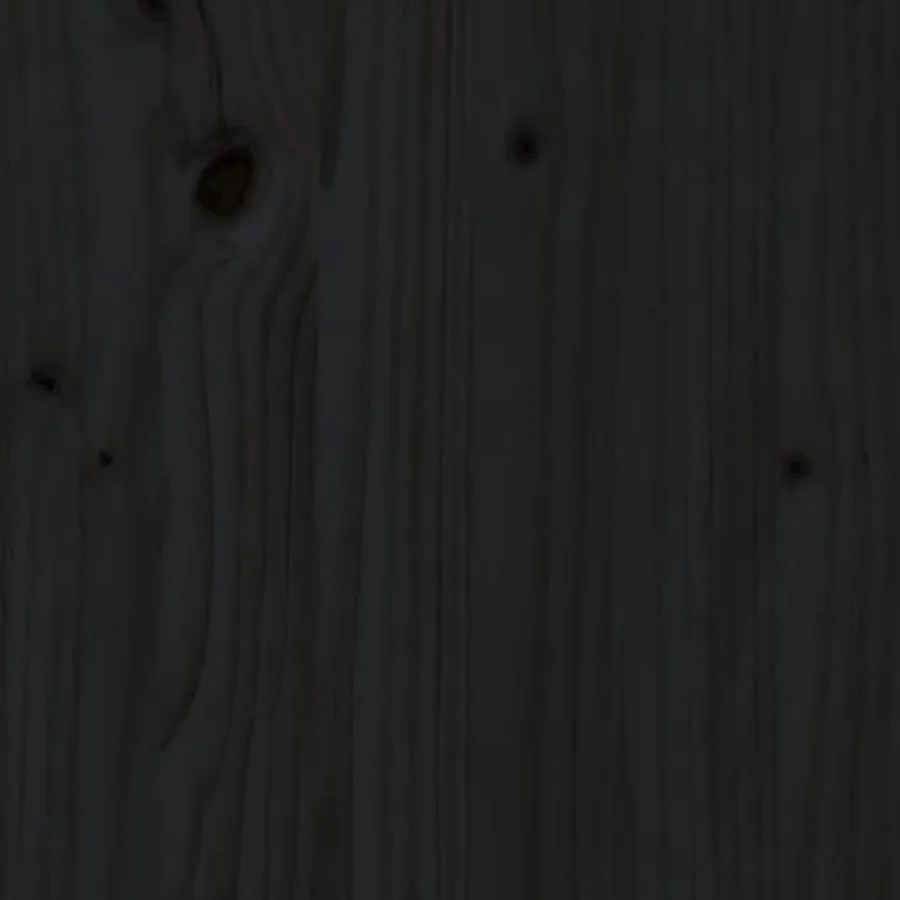Armoires murales 2 pcs Noir 30x30x80 cm Bois de pin massif - 10