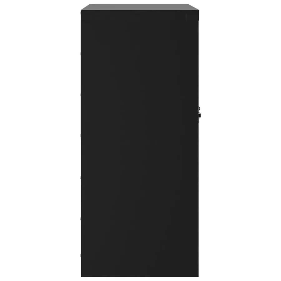 Classeur noir 79x40x90 cm acier - 5