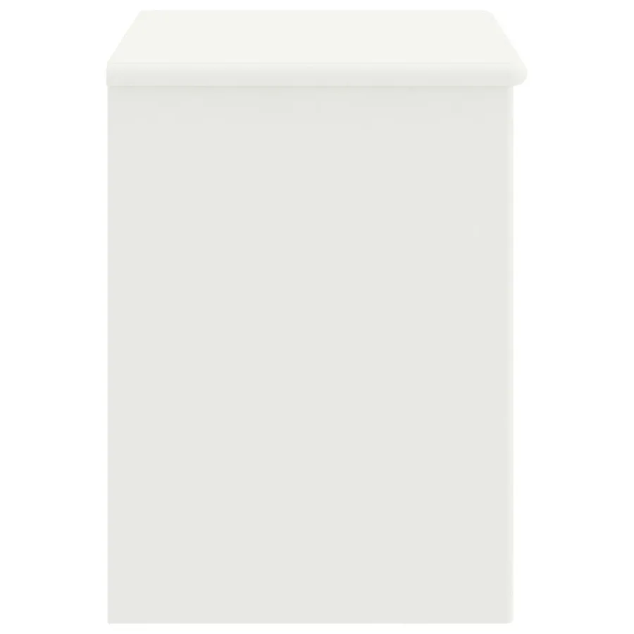 Table de chevet Blanc 35x30x40 cm Bois de pin massif - 3