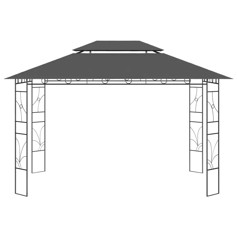 Belvédère 4x3x2,7 m Anthracite 160 g/m² - 2