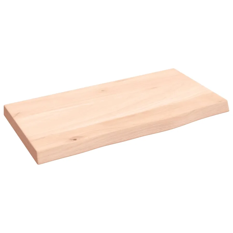 Étagère murale 40x20x2 cm bois de chêne massif non traité - 2