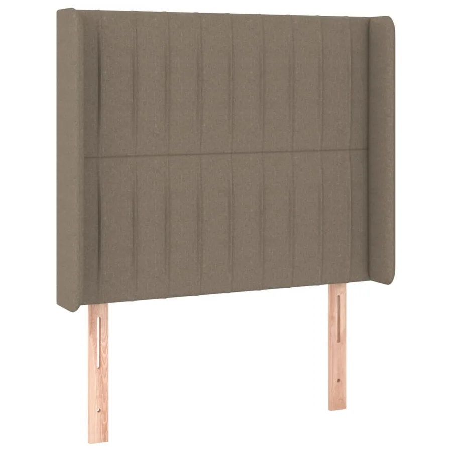 Tête de lit à LED Taupe 93x16x118/128 cm Tissu - 3