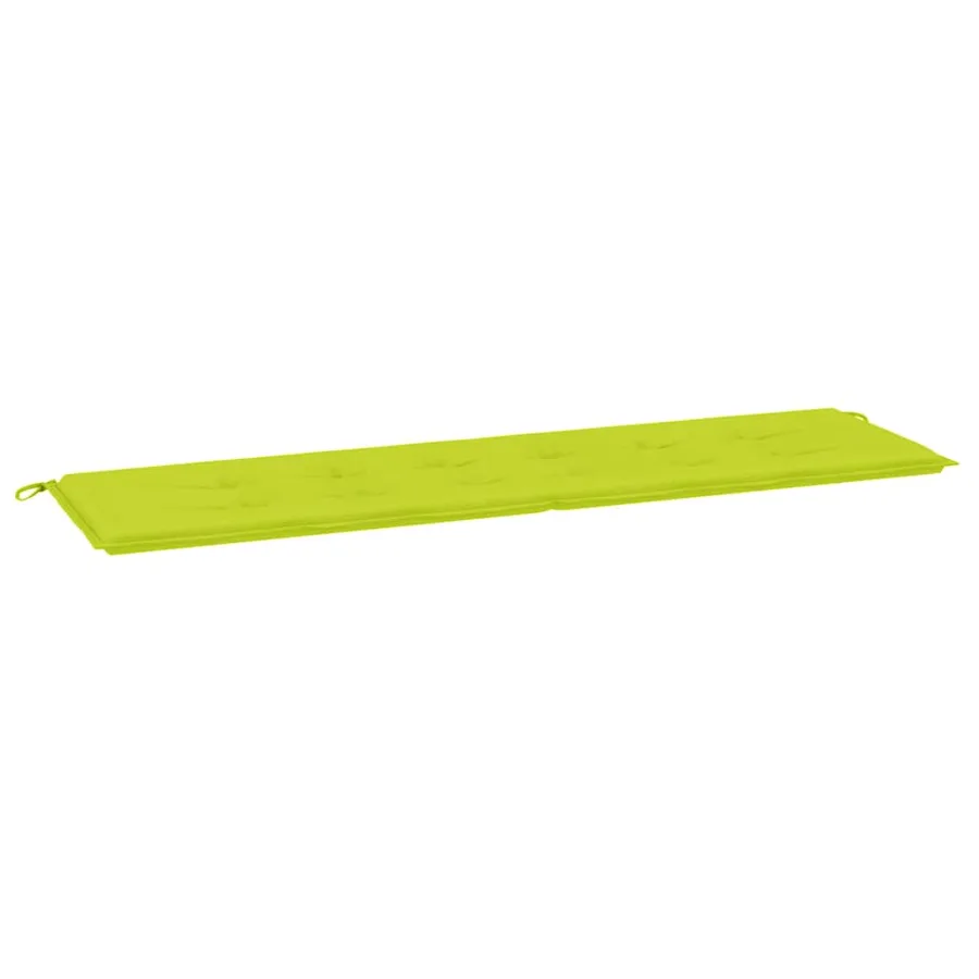 Coussin de banc de jardin vert brillant 180x50x3cm tissu oxford - 2