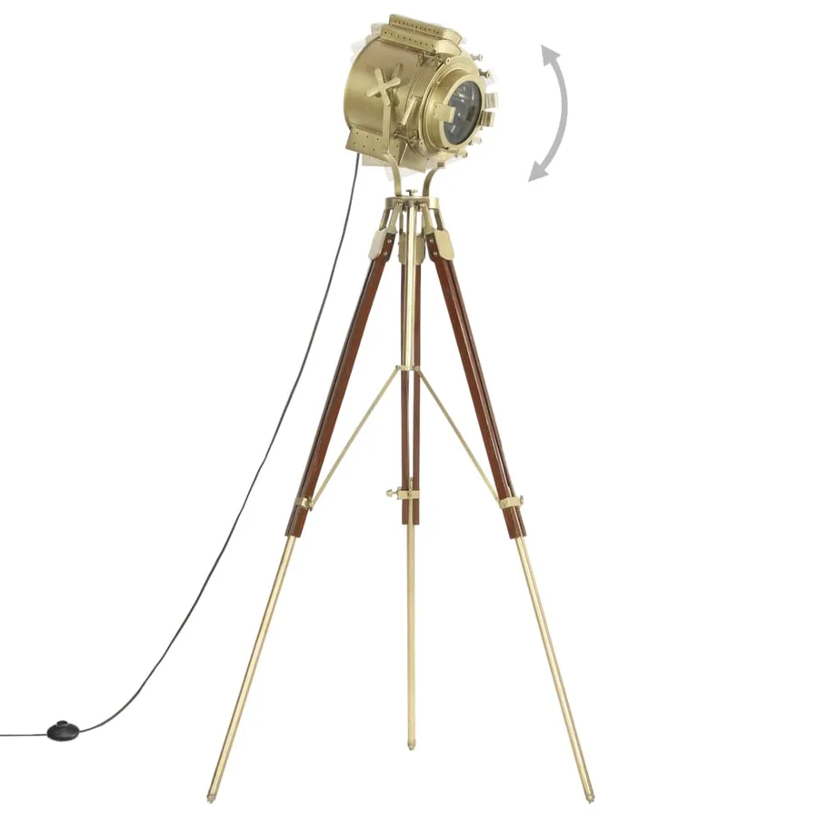Lampadaire à trépied bois de manguier massif 193 cm - 3