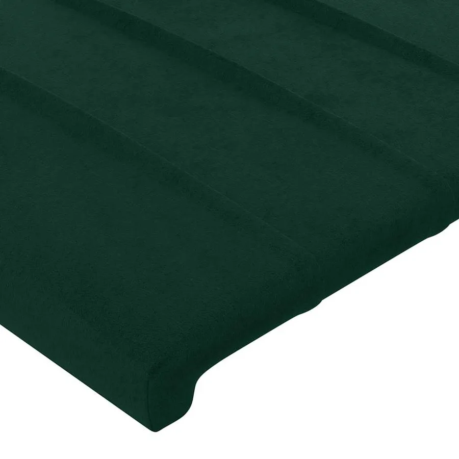 Tête de lit Vert foncé 90x5x78/88 cm Velours - 4