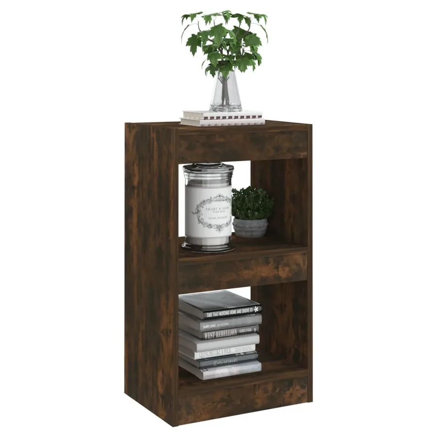 Bibliothèque/Séparateur de pièce Chêne fumé 40x30x72 cm - 6