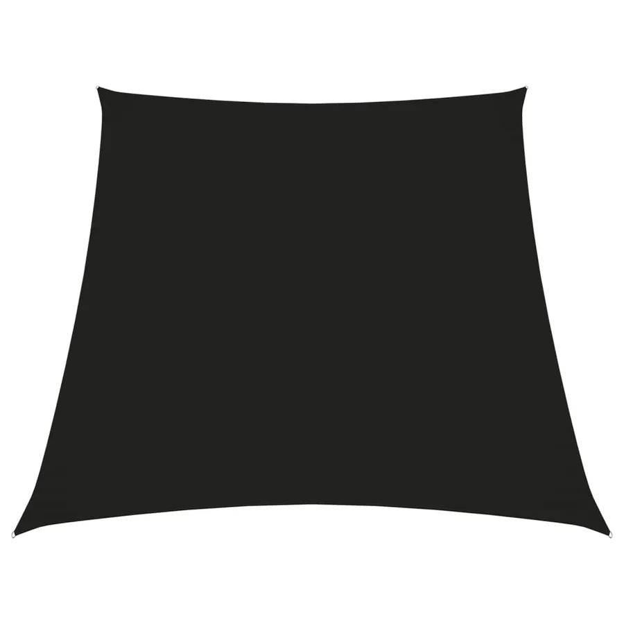 Voile de parasol Tissu Oxford trapèze 2/4x3 m Noir