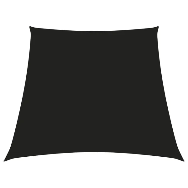 Voile de parasol Tissu Oxford trapèze 2/4x3 m Noir