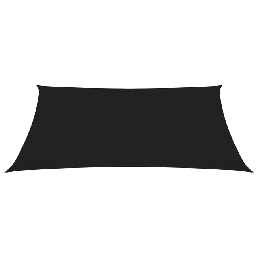 Voile de parasol Tissu Oxford trapèze 2/4x3 m Noir - 2