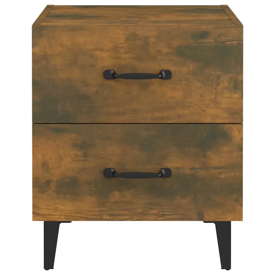 Table de chevet Chêne fumé 40x35x47,5 cm - 4
