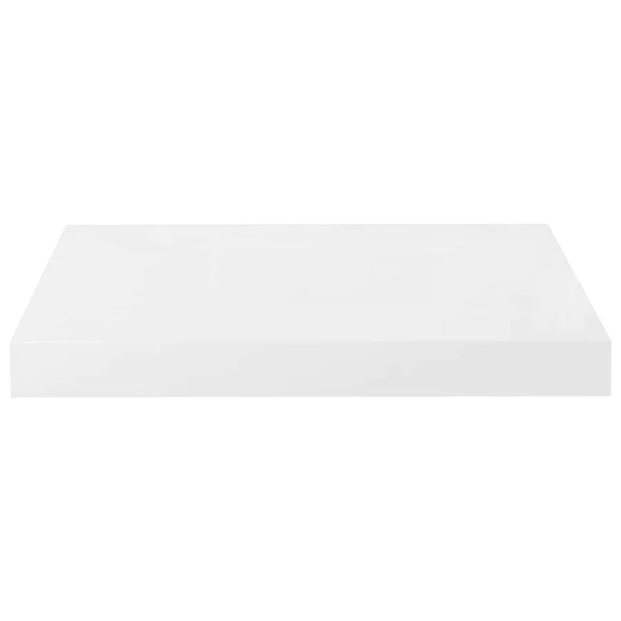 Étagère murale flottante Blanc brillant 40x23,5x3,8 cm MDF - 6