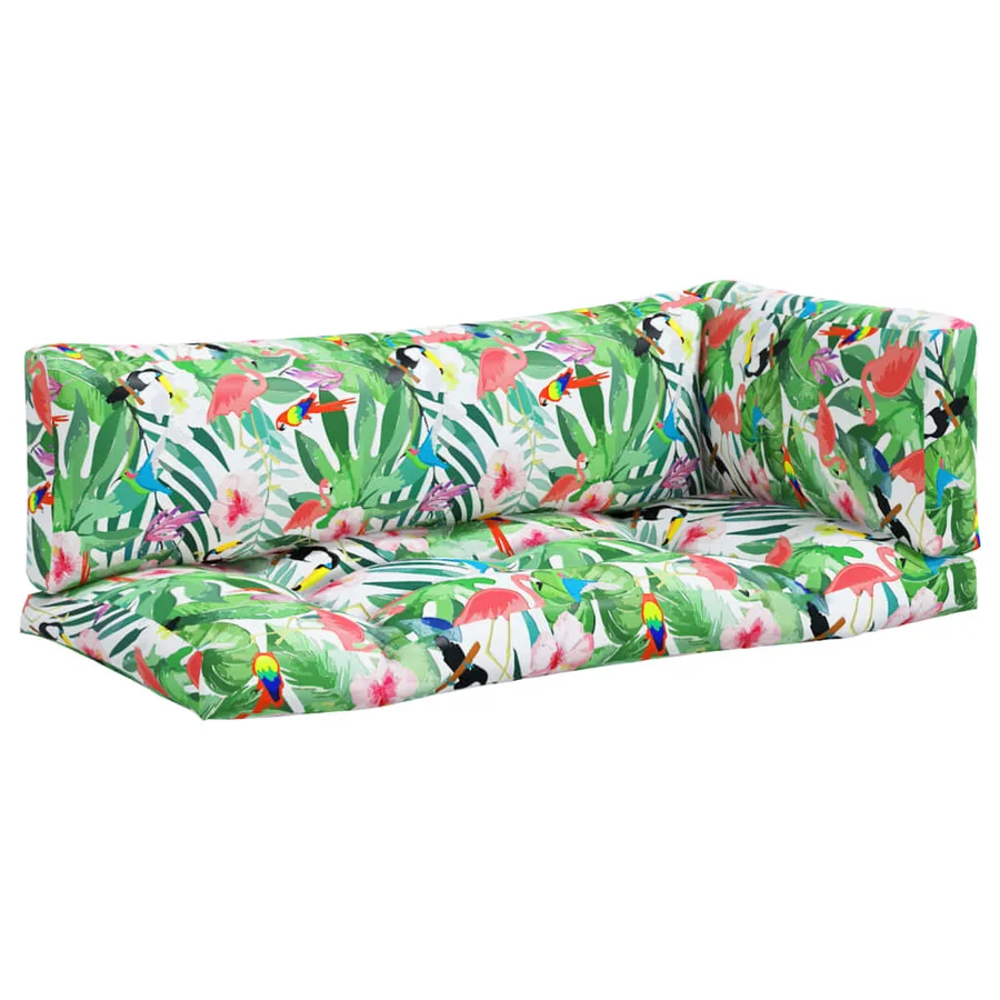 Coussins de palette lot de 3 multicolore tissu Oxford - 2