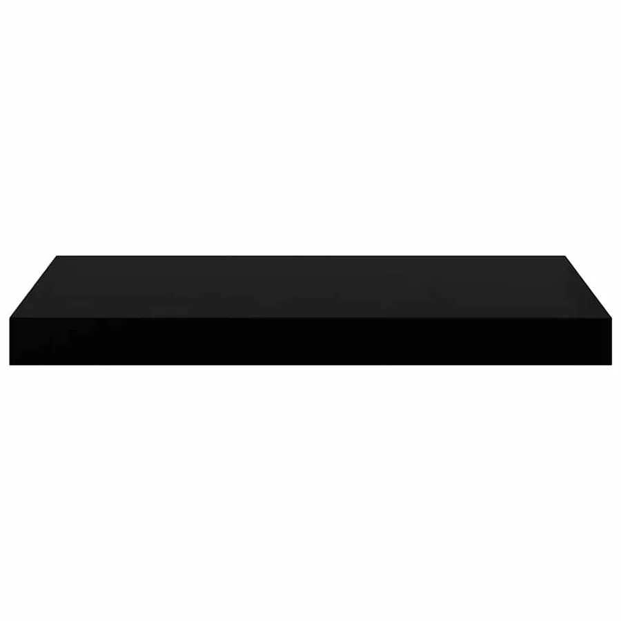 Étagère murale flottante 4 pcs Noir brillant 50x23,5x3,8 cm MDF - 6