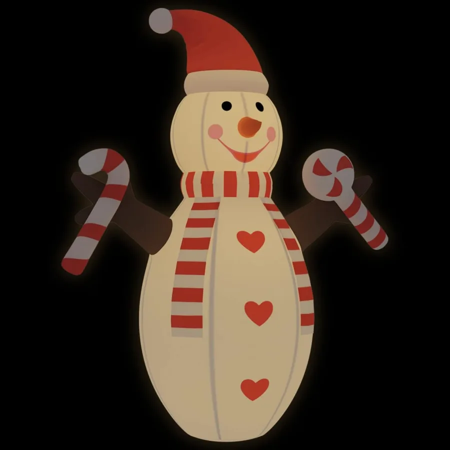 Bonhomme de neige gonflable de Noël avec LED 630 cm - 2