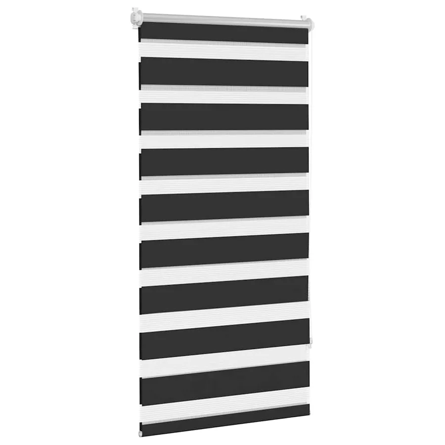 Store vénitien zébré 80,9 x 150 cm, largeur du tissu 76,7 cm, noir - 3