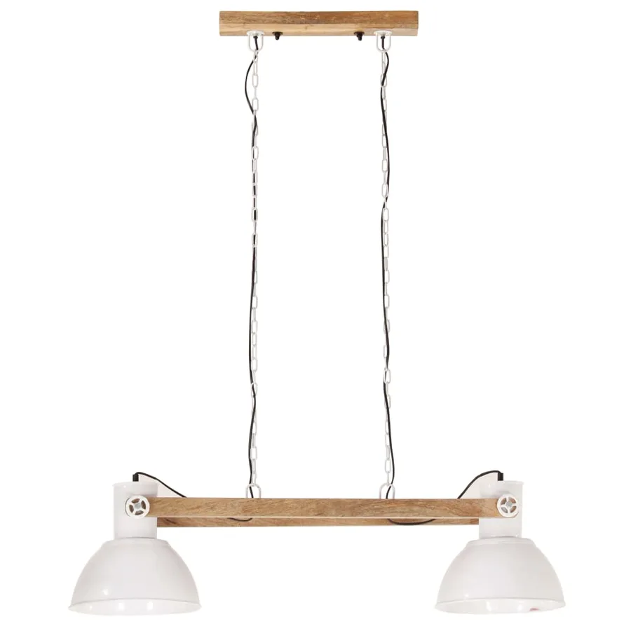 Lampe suspendue industrielle 25 W Blanc 109 cm E27 - 4
