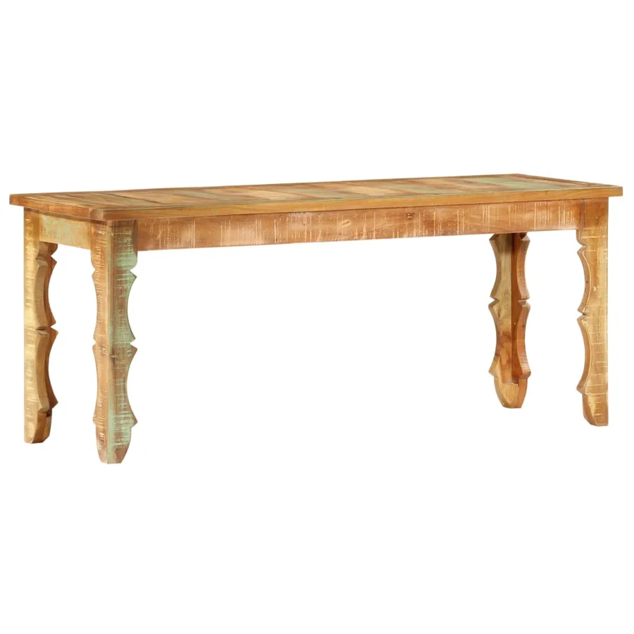 Banc 110 x 35 x 45 cm Bois de récupération massif - 7