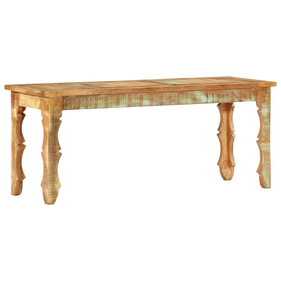 Banc 110 x 35 x 45 cm Bois de récupération massif - 8