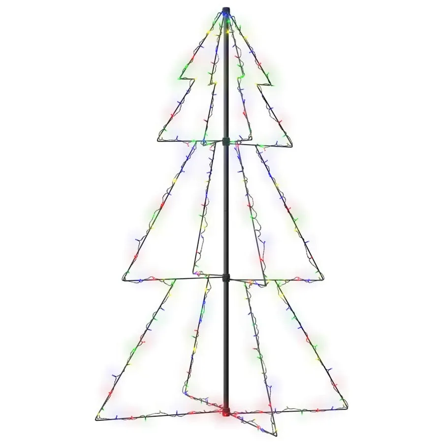 Arbre de Noël cône 200 LED d'intérieur/d'extérieur 98x150 cm - 2